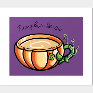 Pumpkin Spice Chai Tea Posters and Art